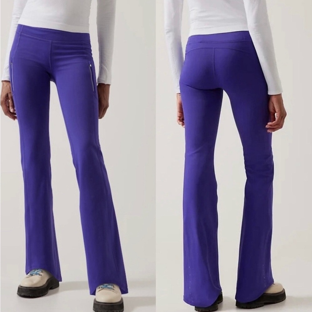 Athleta Rainier Bootcut Pant in “Noble Blue”